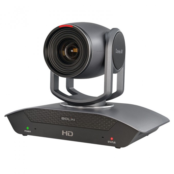 PTZ камера 1080p60, 20X zoom, выход HDMI и Dante AV, POE++ 802.3bt, 12VDC BOLIN D220